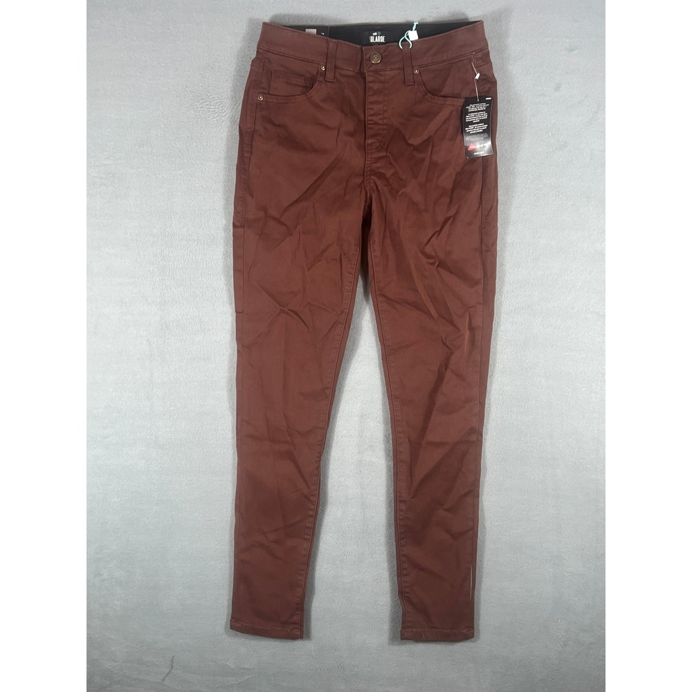 LuLaRoe Womens Skinny Fit Pants 28 Brown Solid Stretch Full Length NWT